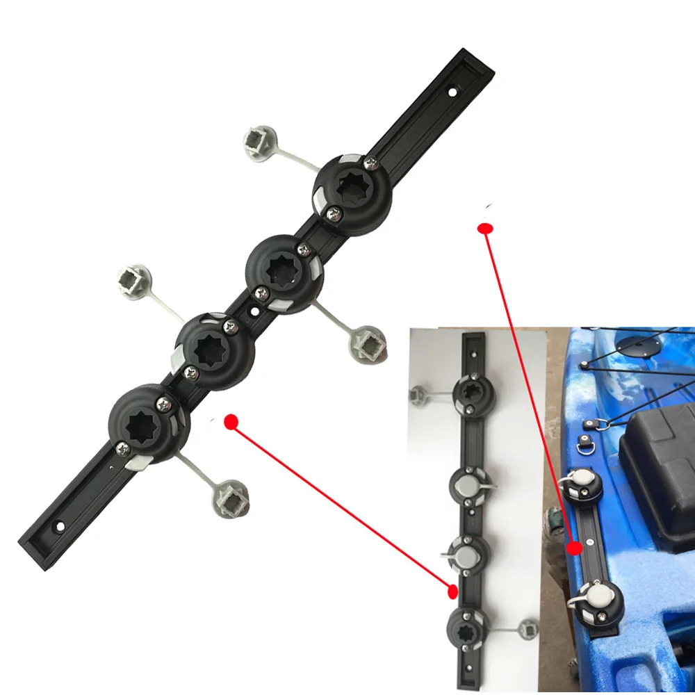 Fishing Kayak Cart - Kayak Aluminum Slide Track Rails Bracket